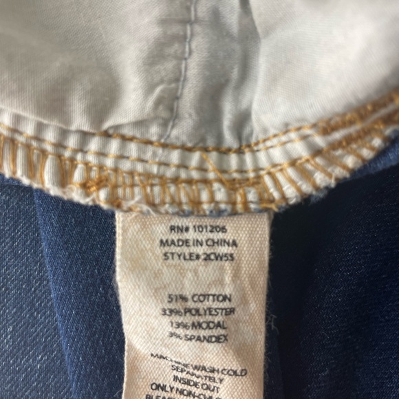 SOFT SURROUNDINGS THE ULTIMATE DENIM PULL ON SKINNY JEANS ELASTIC WAIST XS BLUE - Picture 6 of 7